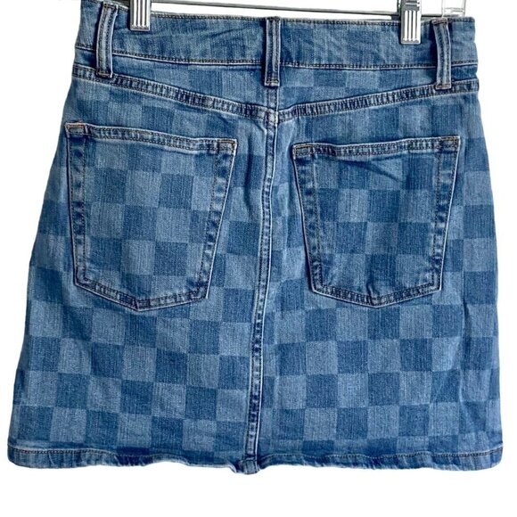 Wild Fable Denim Jean Mini Skirt Size 2 - Picture 2 of 7